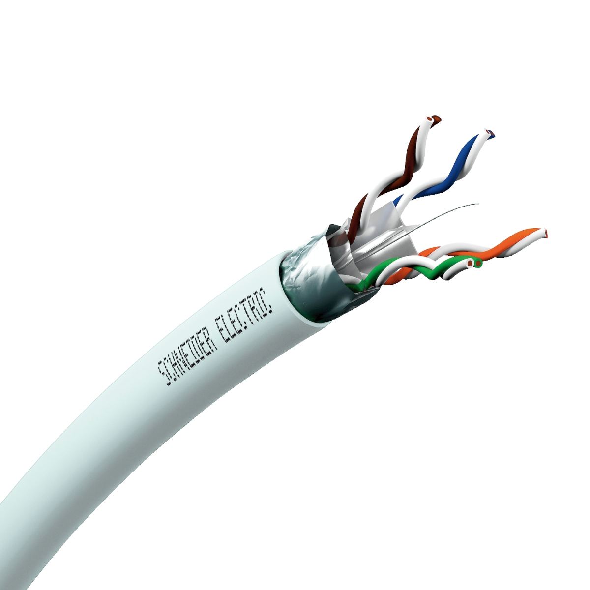 ACTASSI CAT.6A F/UTP Cable 305m White, LSZH