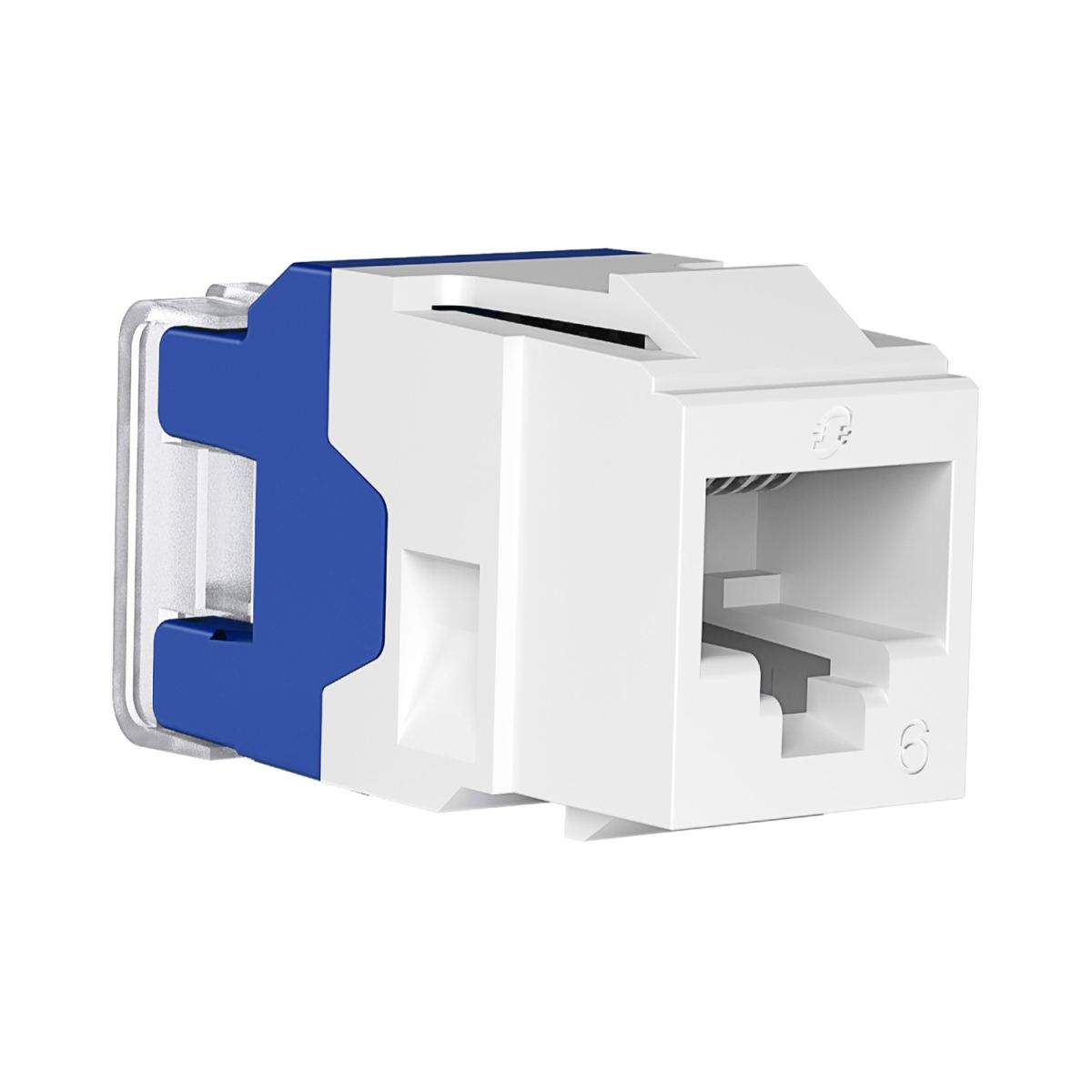 Actassi S-110 Connector RJ45 Keystone Unshielded Cat 6 White bag x 1